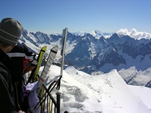 The view from the Aiguille du Midi